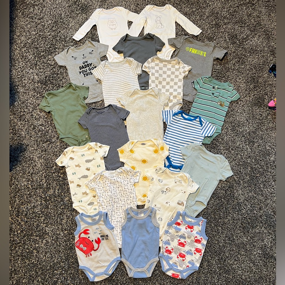3-6mo Onsie Bundle of 20